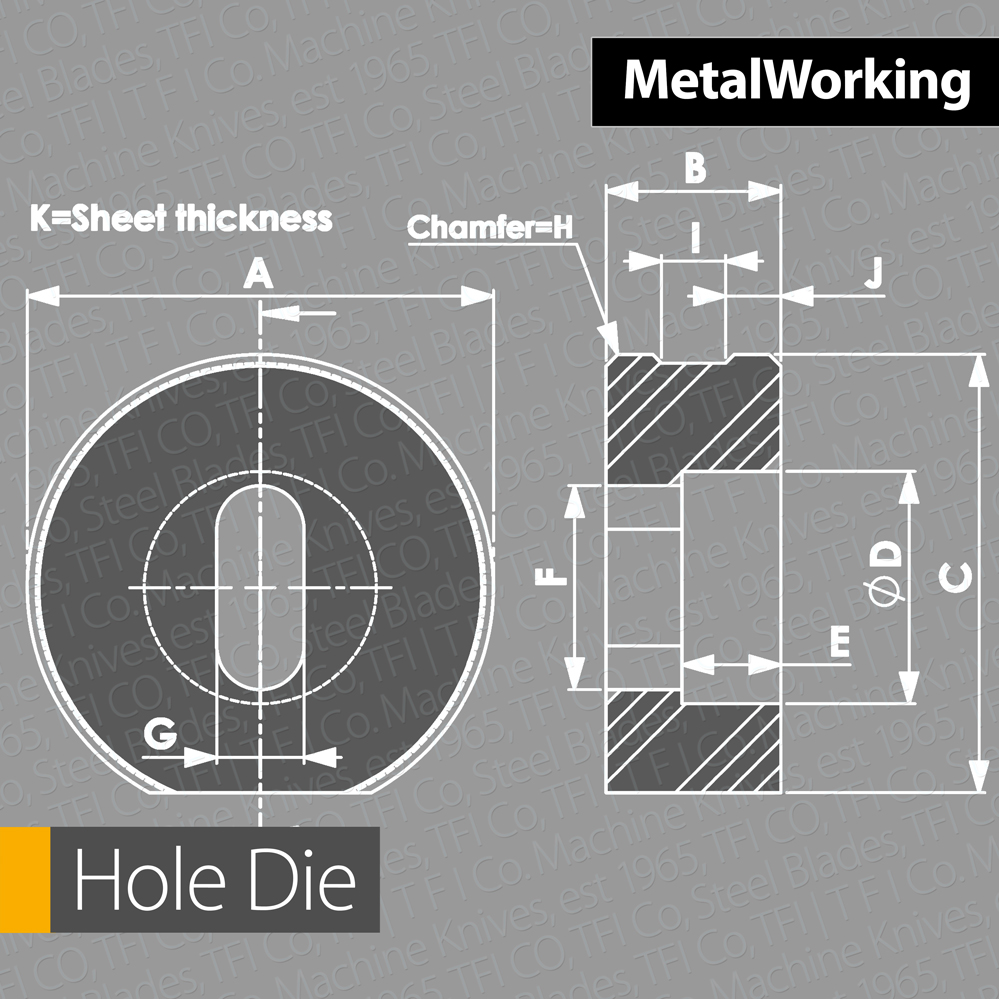 hole die iron working tools tfico steel blades uae ksa saud usa california germany metal sheet hole making iran