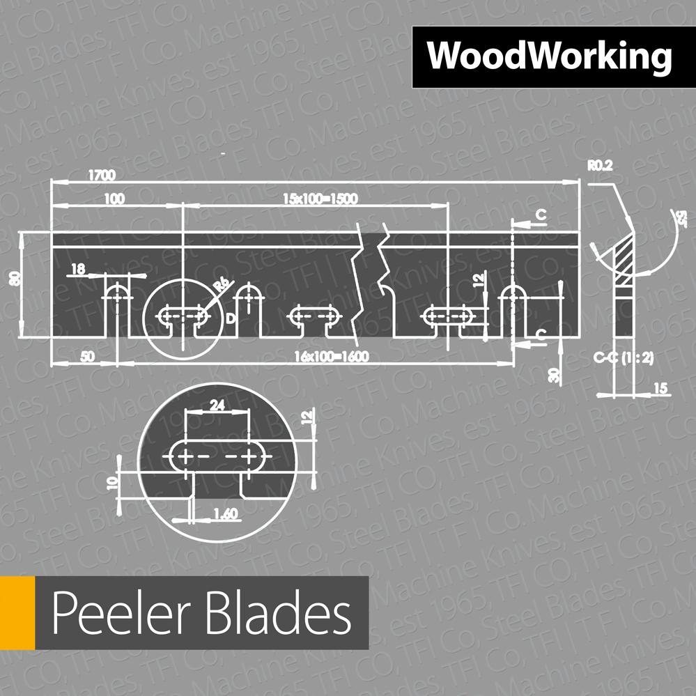 Wood working blades peeler shelling